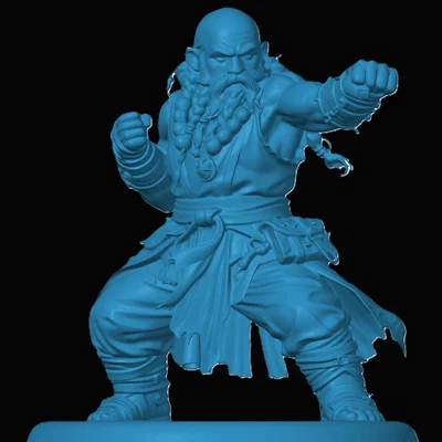 Mô hình Dwarven Monk (Tu sĩ người lùn)