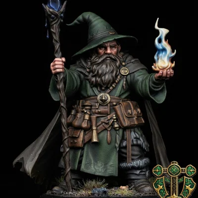 Mô hình phù thủy người lùn (Dwarven Wizard)
