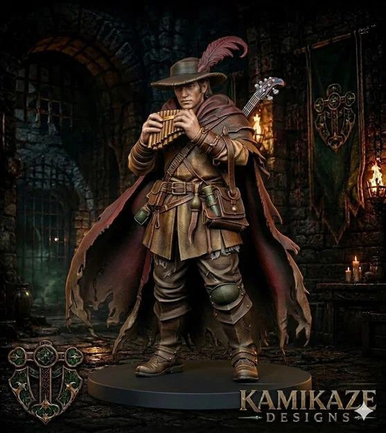 Human Bard - Mô hình nhân vật Bard cho D&D - Image 1