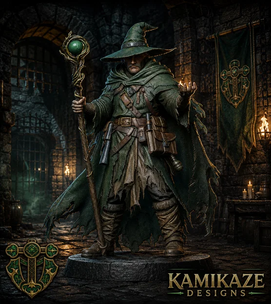 Mô hình Nhân vật Pháp sư Nhân loại (Human Wizard) - Image 1