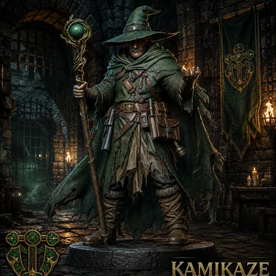 Mô hình Nhân vật Pháp sư Nhân loại (Human Wizard)