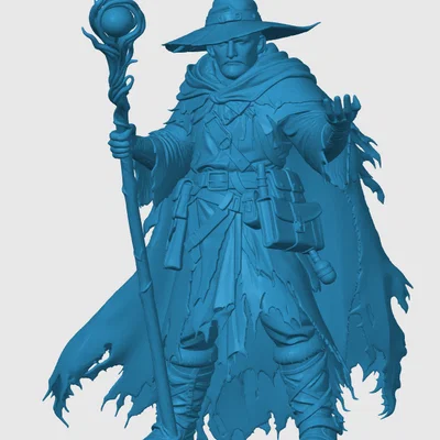 Mô hình Nhân vật Pháp sư Nhân loại (Human Wizard)
