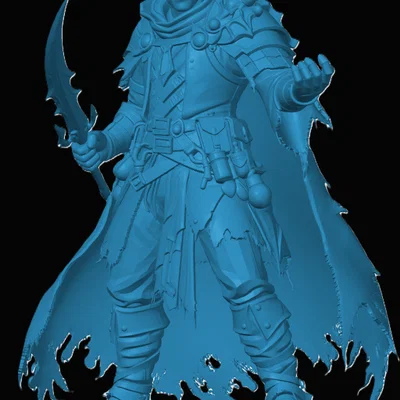 Mô hình Human Warlock cho game nhập vai
