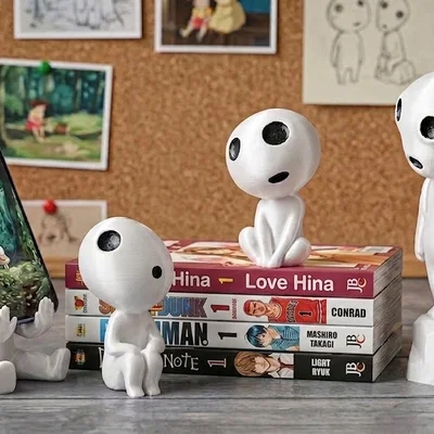 Bộ mô hình linh hồn rừng Kodama Ghibli đa năng (trang trí & giá đỡ)