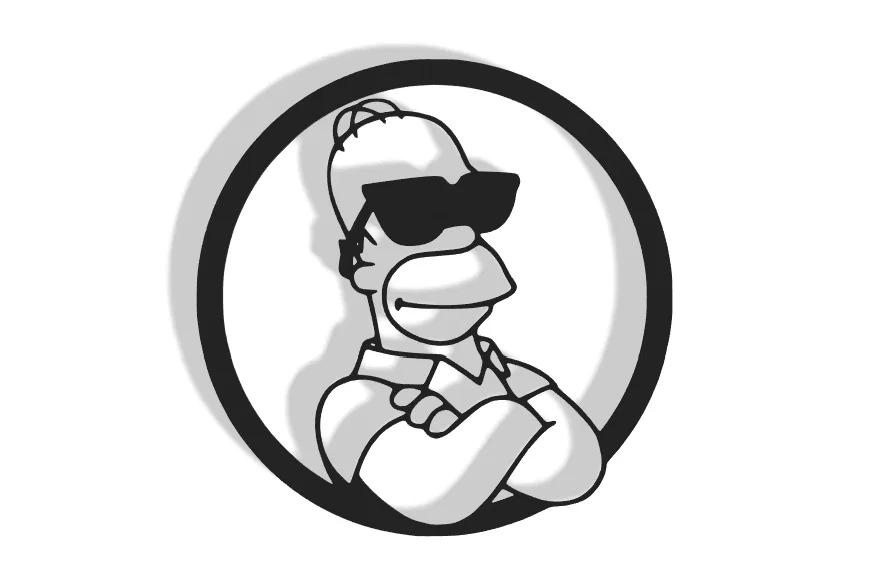 Mô hình trang trí tường Homer Simpson 3D độc đáo - Image 1