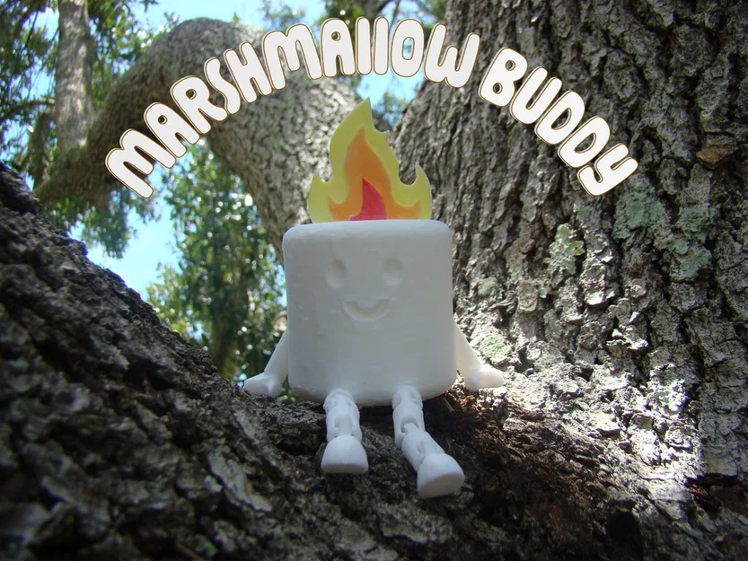 Mô hình 3D Marshmallow Buddy trang trí cực dễ thương - Image 1