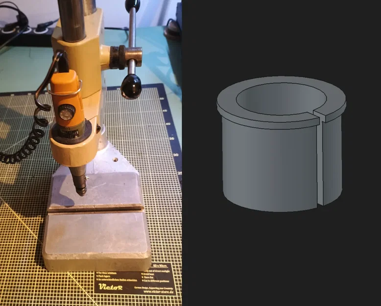 Vòng đệm chuyển đổi giá đỡ máy khoan cầm tay Proxxon (In 3D) - Image 1