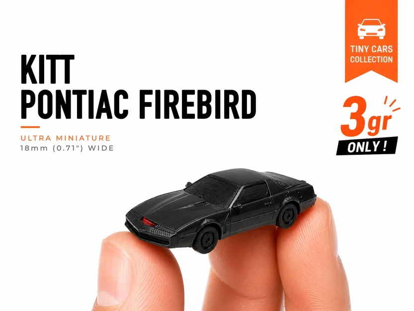 Xe mô hình Tiny KITT Pontiac Firebird - Bộ sưu tập Mini Cars - Image 1