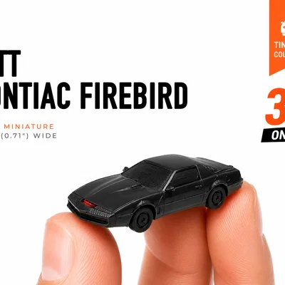 Xe mô hình Tiny KITT Pontiac Firebird - Bộ sưu tập Mini Cars