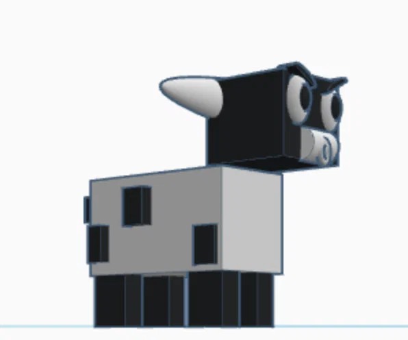 Mô hình chú Cừu và Bò Minecraft đáng yêu - File STL chất lượng - Image 1
