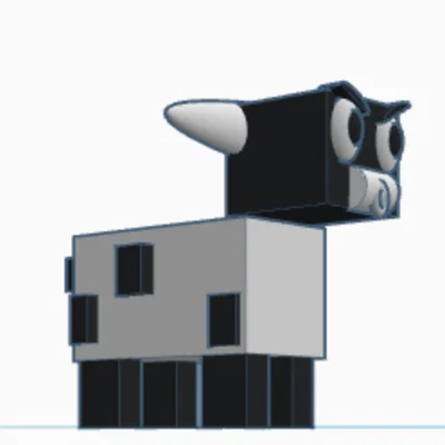 Mô hình chú Cừu và Bò Minecraft đáng yêu - File STL chất lượng
