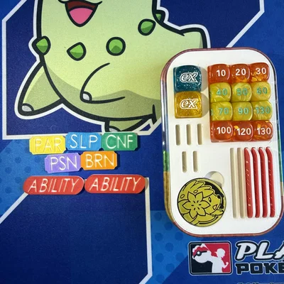 Khay Đựng Mini-Tin Pokémon TCG - Phụ Kiện Hỗ Trợ Đầy Đủ