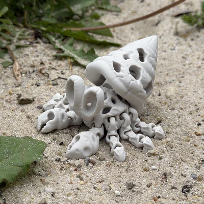 Mô hình Cua Ẩn Sĩ Xương Khớp Khớp Linh Hoạt (Articulated Skeleton Hermit Crab)