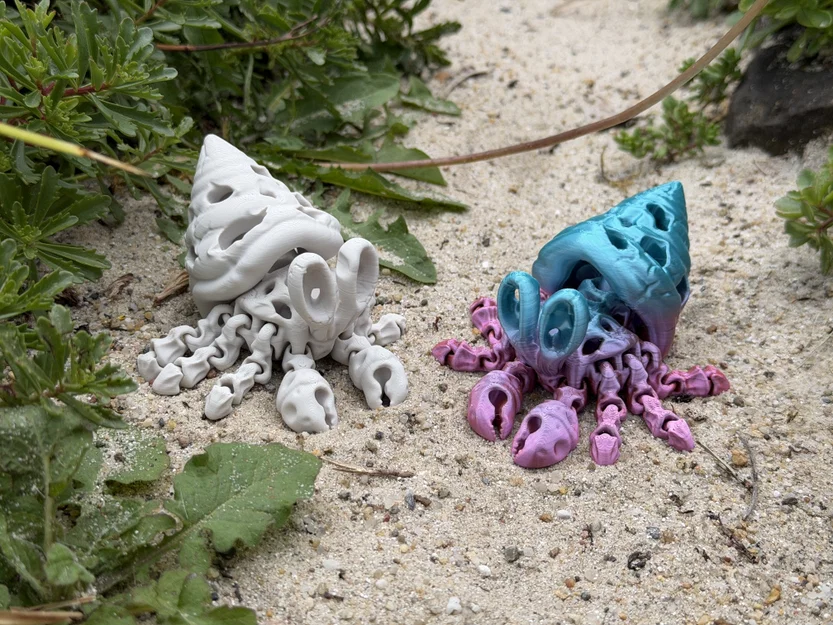 Mô hình Cua Ẩn Sĩ Xương Khớp Khớp Linh Hoạt (Articulated Skeleton Hermit Crab) - Image 3