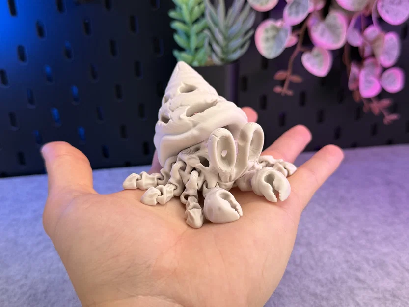 Mô hình Cua Ẩn Sĩ Xương Khớp Khớp Linh Hoạt (Articulated Skeleton Hermit Crab) - Image 4