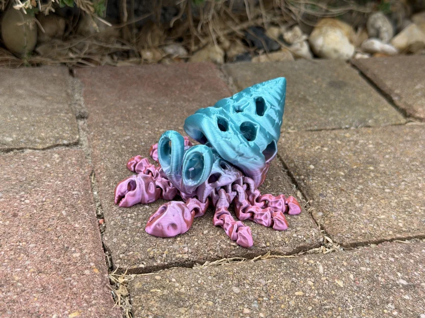 Mô hình Cua Ẩn Sĩ Xương Khớp Khớp Linh Hoạt (Articulated Skeleton Hermit Crab) - Image 13
