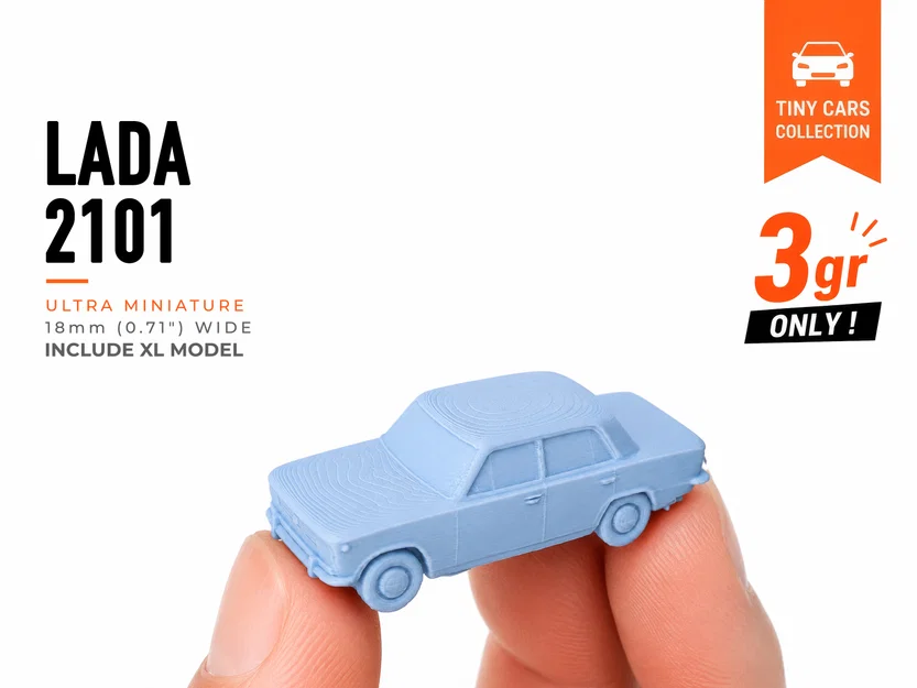 Tiny Lada 2101 - Mô hình xe hơi tí hon - Image 1
