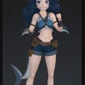 Mẫu Anime Shark Girl 5cm Gray - Bản dùng thử miễn phí - Thumbnail 2