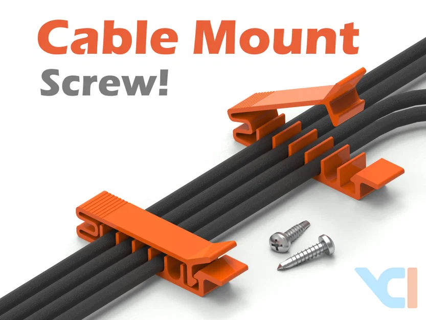 Cable Mount - Kẹp Giữ Dây Cáp (Có Lỗ Bắt Vít) - Image 1