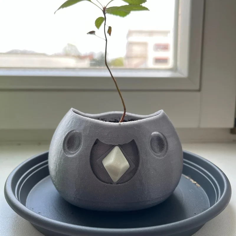 Chậu cây hình tượng Plort từ Slime Rancher