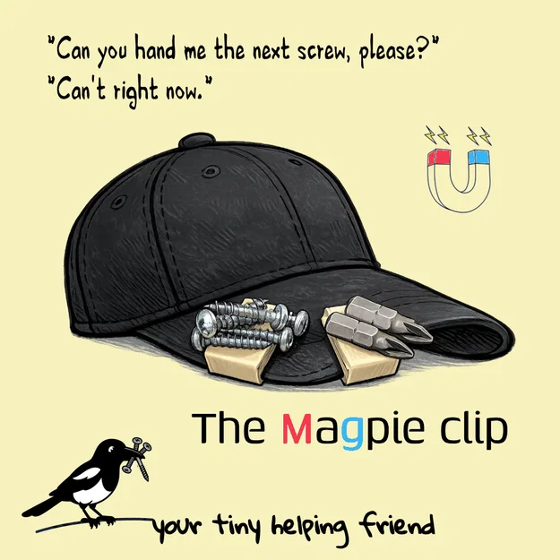 Kẹp Nam Châm Magpie - Phụ kiện tiện ích cho mũ lưỡi trai - Image 1