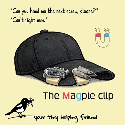 Kẹp Nam Châm Magpie - Phụ kiện tiện ích cho mũ lưỡi trai