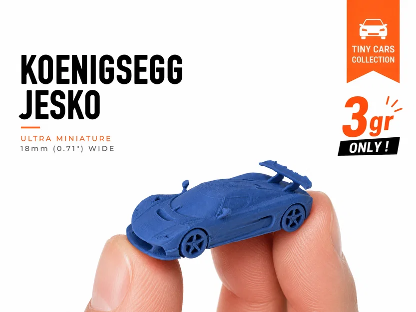 Koenigsegg Jesko tí hon - Bộ sưu tập xe mô hình mini - Image 1