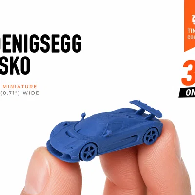 Koenigsegg Jesko tí hon - Bộ sưu tập xe mô hình mini