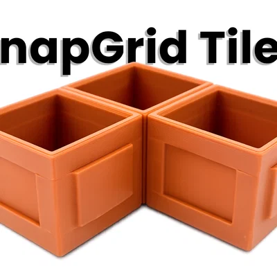 SnapGrid Tiles – Hệ thống lưu trữ module lắp ghép (Tùy chỉnh bố cục 2D)