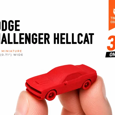 Dodge Challenger Hellcat siêu nhỏ - Bộ sưu tập Mini Cars