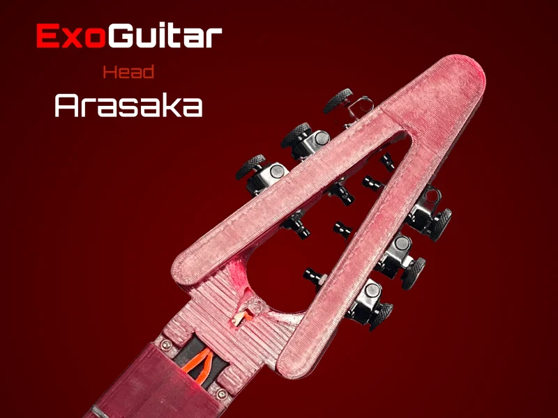 ExoGuitar - Phần đầu đàn (Head) - Kiểu Arasaka - Image 1