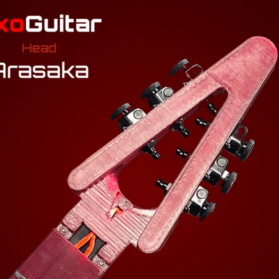 ExoGuitar - Phần đầu đàn (Head) - Kiểu Arasaka