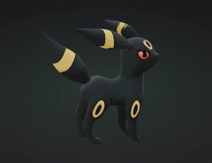 Mô hình 3D Umbreon - Pokemon huyền thoại cho cộng đồng in 3D - Image 1