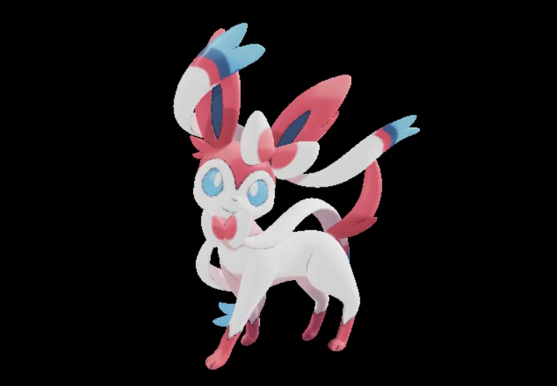 Mô hình 3D Sylveon cực đẹp - Tải xuống mẫu in Pokémon miễn phí - Image 1