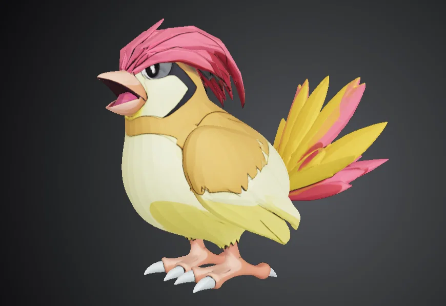 Mô hình 3D Pidgeotto Pokemon - File in 3D chất lượng cao - Image 1