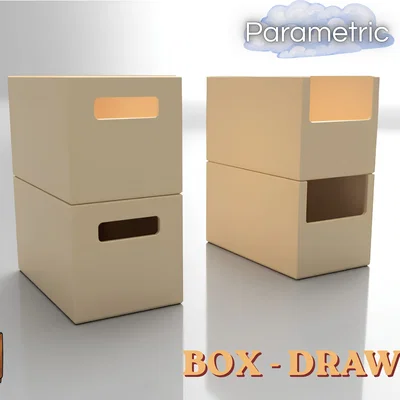 Khay/Ngăn kéo modul tham số có thể xếp chồng (Parametric Modular Drawer)
