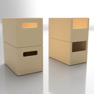 Khay/Ngăn kéo modul tham số có thể xếp chồng (Parametric Modular Drawer)