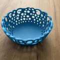 Tô trang trí hiện đại họa tiết lỗ tròn 3D - Tải file STL in 3D - Thumbnail 2