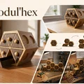 Modul'hex: Hệ thống tủ ngăn kéo lắp ghép 3D thông minh cho bàn làm việc - Thumbnail 1
