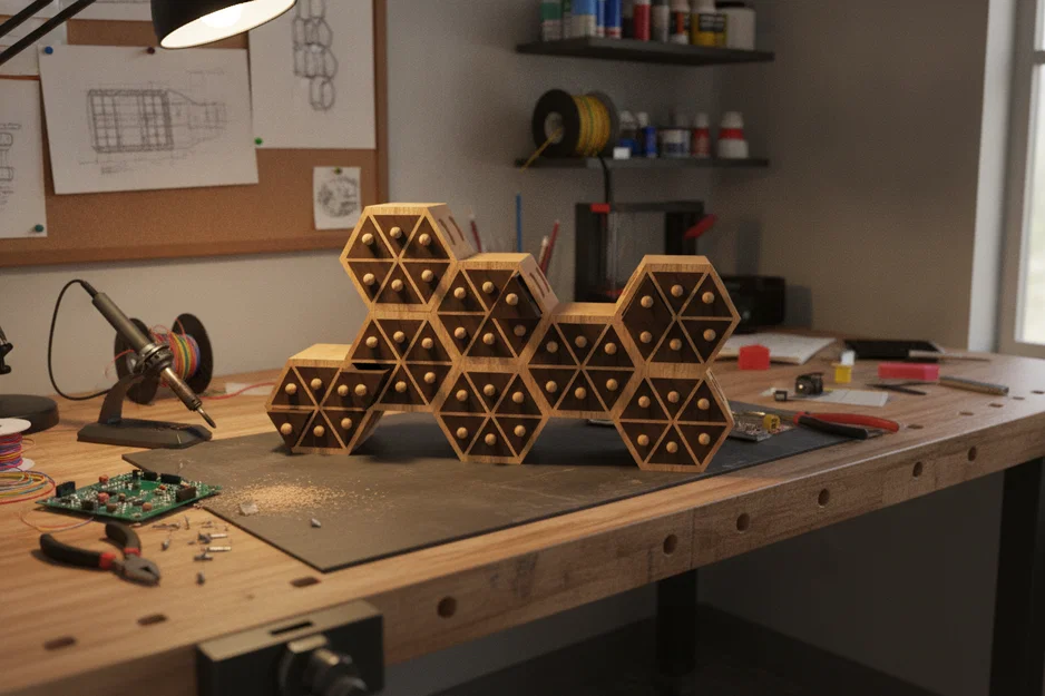 Modul'hex: Hệ thống tủ ngăn kéo lắp ghép 3D thông minh cho bàn làm việc - Image 3