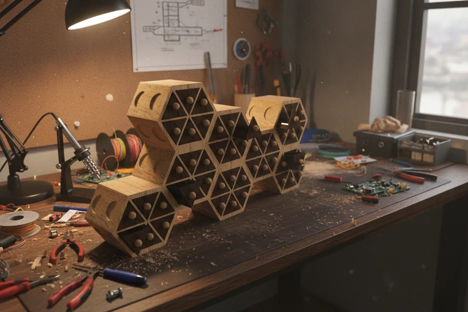 Modul'hex: Hệ thống tủ ngăn kéo lắp ghép 3D thông minh cho bàn làm việc - Image 5