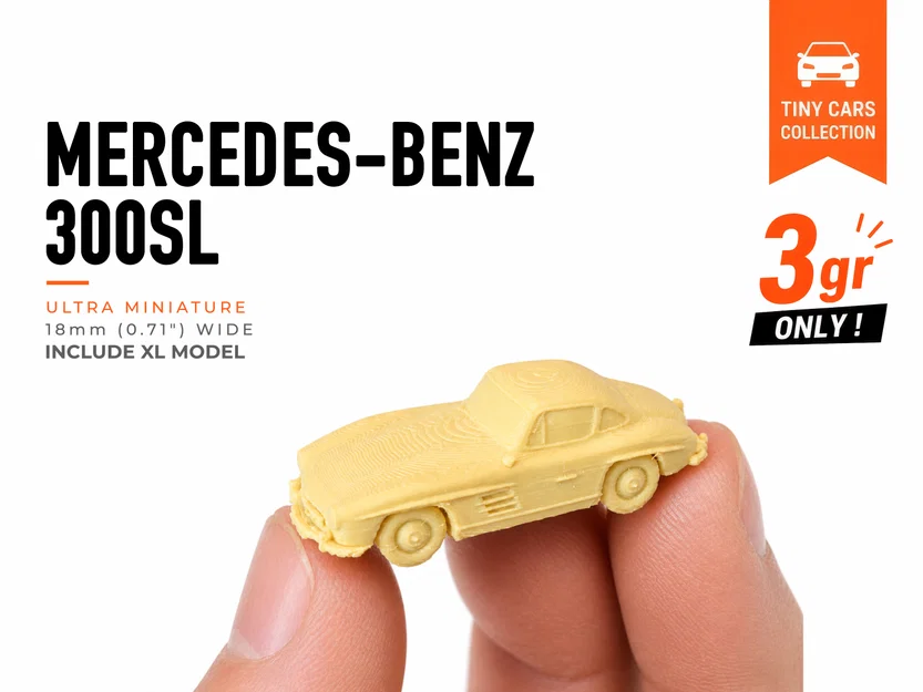 Mercedes-Benz 300SL Tí Hon - Bộ Sưu Tập Xe Mô Hình Mini - Image 1