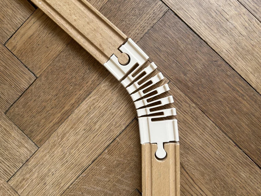 Đường ray linh hoạt - Tương thích với xe lửa gỗ Brio/IKEA - Image 1