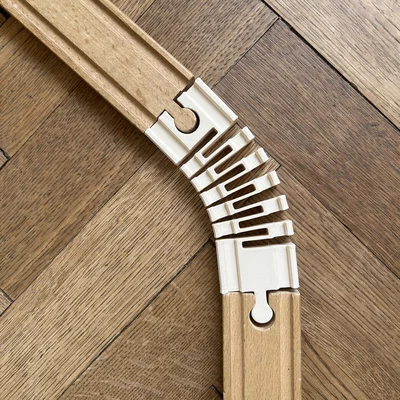 Đường ray linh hoạt - Tương thích với xe lửa gỗ Brio/IKEA