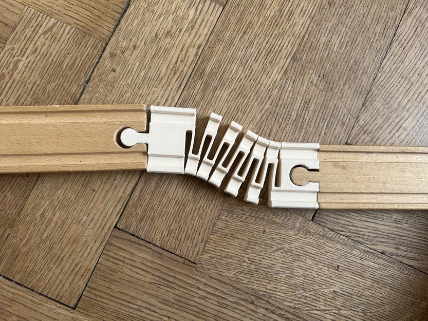 Đường ray linh hoạt - Tương thích với xe lửa gỗ Brio/IKEA - Image 2