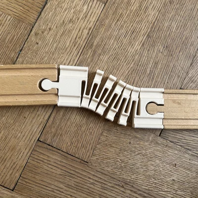 Đường ray linh hoạt - Tương thích với xe lửa gỗ Brio/IKEA