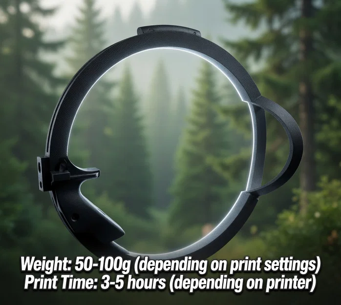 Cung Tròn In 3D - Thiết Kế Tay Cầm Kiểu Súng Lục - Image 1