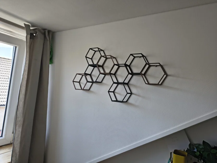 Hexagon Wall-art: Kệ Lục Giác Treo Tường Sáng Tạo - Image 2