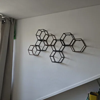 Hexagon Wall-art: Kệ Lục Giác Treo Tường Sáng Tạo
