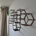 Hexagon Wall-art: Kệ Lục Giác Treo Tường Sáng Tạo - Thumbnail 3